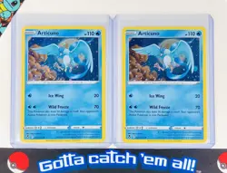 Pokemon x2 ARTICUNO 036/195 Cosmos Holo Promo Rare Silver Tempest Pack Fresh - Image 1