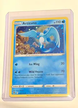 Pokemon x2 ARTICUNO 036/195 Cosmos Holo Promo Rare Silver Tempest Pack Fresh - Image 2