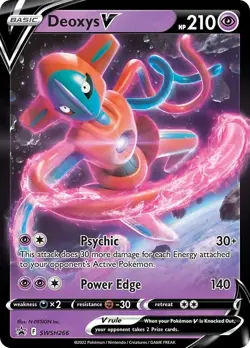 Deoxys V - SWSH266 SWSH266 Promo SWSH: Sword & Shield Promo Cards Holofoil - Image 1