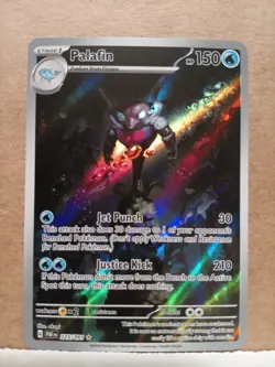 Palafin 225/91 Paldean Fates Illustration Rare NM Pokemon near mint - Image 1