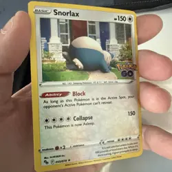 Snorlax 055/078 Pokemon GO Cosmos Holo Rare Pokemon TCG NM **STAMPED** - Image 1