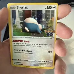 Snorlax 055/078 Pokemon GO Cosmos Holo Rare Pokemon TCG NM **STAMPED** - Image 4