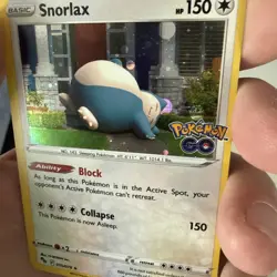 Snorlax 055/078 Pokemon GO Cosmos Holo Rare Pokemon TCG NM **STAMPED** - Image 5