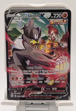 Single Strike Urshifu V TG18/TG30 Ultra Rare Brilliant Stars Pokemon TCG - Image 1