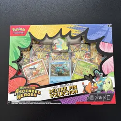 Pokemon TCG Ascended Heroes First Partner Deluxe Pin Collection Box Sealed New - Image 1