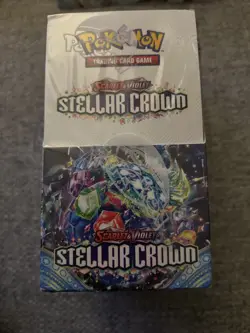 Pokemon TCG Stellar Crown Half Booster Box Sealed | 18 Packs - Image 1