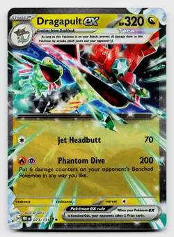Pokemon TCG Pokemon Dragapult ex Double Rare Holo Card 073/131 - Image 1