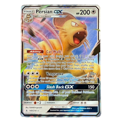 Persian GX 149/214 Ultra Rare Full Art Holo Unbroken Bonds Pokemon Card TCG - Image 1