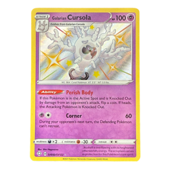 Galarian Cursola SV050/SV122 Shining Fates: Shiny Vault Holo Rare Pokemon Card - Image 1