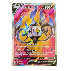 Chandelure V 247/264 Fusion Strike Full Art Ultra Rare Pokemon Card TCG - Image 1