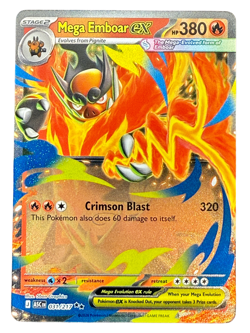 Mega Emboar ex 031/217 Ascended Heroes Double Rare Holo Card Pokemon TCG - Image 1