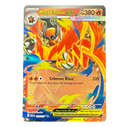 Mega Emboar ex 031/217 Ascended Heroes Double Rare Holo Card Pokemon TCG - Image 1