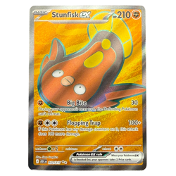 Stunfisk ex 252/217 Ultra Rare Full Art ME: Ascended Heroes Pokemon Card TCG - Image 1
