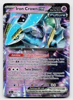Iron Crown ex Future Double Rare Holo Card Pokemon TCG - Image 1
