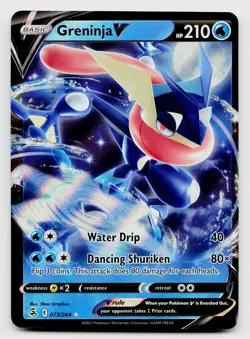 Pokemon TCG Greninja V 073/264 Ultra Rare Holo Card - Image 1