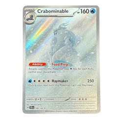 Crabominable 149/142 SV07: Stellar Crown IR Illustration Rare Holo Card Pokemon - Image 1