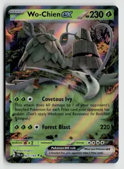 Pokemon TCG Wo-Chien ex 027/193 Double Rare Holo Card - Image 1