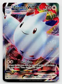 Pokemon TCG Togekiss VMAX Ultra Rare Holo Card 145/185 - Image 1
