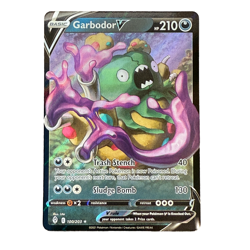 Garbodor V 100/203 SWSH07: Evolving Skies Ultra Rare Holo Pokemon Card TCG - Image 1