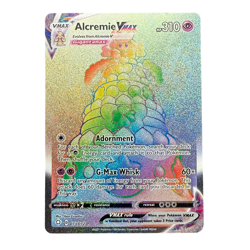 Alcremie Vmax 073/072 Shining Fates SECRET RARE RAINBOW Pokemon Card TCG - Image 1