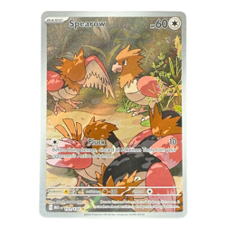 Spearow 151/132 Me01: Mega Evolution Illustration Rare IR Holo Card Pokemon TCG - Image 1
