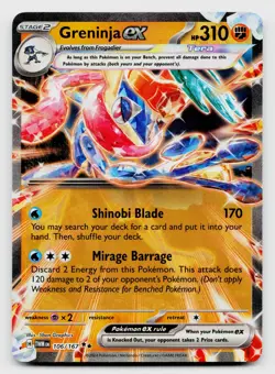 Pokemon TCG Greninja ex 106/167 Double Rare Holo Card - Image 1