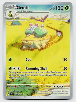 Pokemon TCG Grotle 164/162 IR Illustration Rare Holo Card - Image 1
