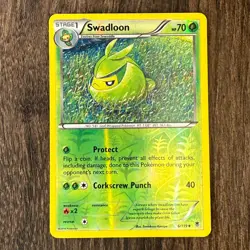 Pokemon Swadloon 6/119 Reverse Holo Card XY Phantom Forces TCG LP - Image 1