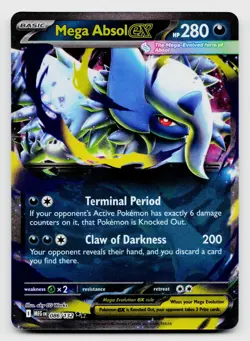 Mega Absol ex 086/132 Double Rare Holo Card Pokemon TCG - Image 1