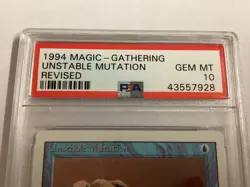 MTG Revised UNSTABLE MUTATION PSA 10 (7928) Graded Power - Image 3