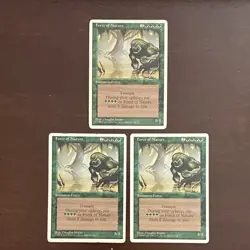 Magic: The Gathering Force of Nature x3 Unlimited 1993 Green Creature, Eng - Image 1