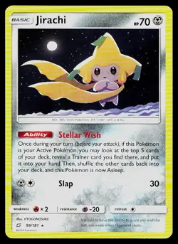 Pokemon Card Team Up Jirachi 99/181 Rare - Image 1