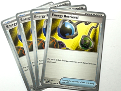 4x Energy Retrieval 082/086 White Flare English Pokemon Playset x4 - Image 1