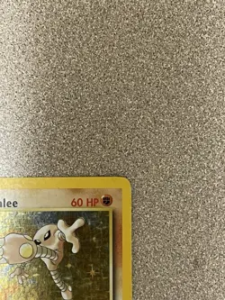 Pokemon TCG Hitmonlee 7/62 1st Edition Fossil Holo -MODERATELY PLAYED- - Image 5