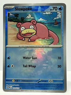 Slowpoke Pokemon Prismatic Evolutions 018/131 Master Ball Pattern - Image 1