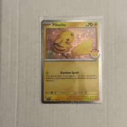 Pikachu 051/162 Pokemon Day 2026 STAMPED Cosmo Holo. Pk002105 - Image 1