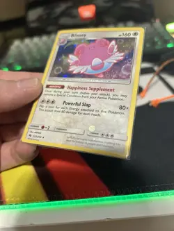 Blissey 153/214 SM Lost Thunder Cosmos Holo Rare Bleed Through RARE Pokemon TCG - Image 3