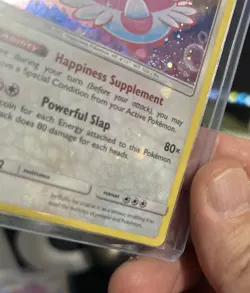 Blissey 153/214 SM Lost Thunder Cosmos Holo Rare Bleed Through RARE Pokemon TCG - Image 4
