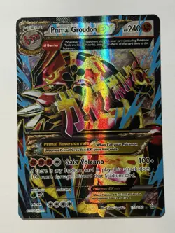 Pokemon Primal Groudon EX Full Art Ultra Rare Holo 151/160 - Image 1