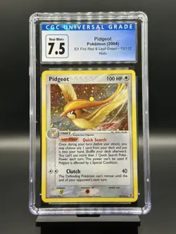CGC 7.5 Pidgeot 10/112 EX FireRed & LeafGreen Holo Pokemon TCG - Image 1