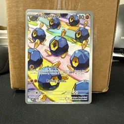 Roggenrola Illustration Rare White Flare 127/086 Pokemon near mint ships fast - Image 2