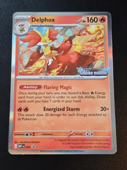 Delphox 074 Holo Promo ME: Mega Evolution Promo Pokemon NM - Image 1