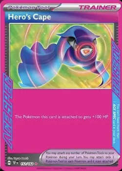 Pokemon Hero's Cape Ace Spec Trainer Temporal Forces 152/162 Near Mint Condition - Image 1
