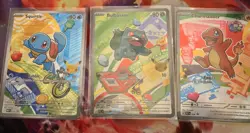 Pokemon First Partner Illustration Collection Series 1 Kanto Gen 1 Starters Set - Image 1