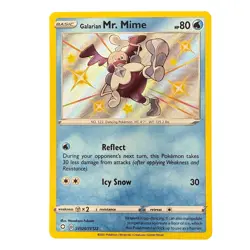 Pokemon Galarian Mr. Mime SV020/SV122 Shiny Holo Rare Shining Fates: Shiny Vault - Image 1