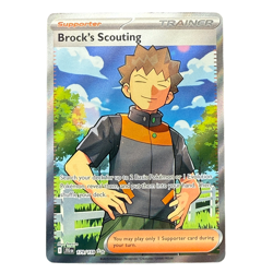 Brock's Scouting 179/159 SV09: Journey Together Ultra Rare Full Art Holo Pokemon - Image 1