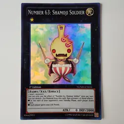 Number 63: Shamoji Soldier - NUMH-EN031 - LP - Super Rare - 1st ed - Yugioh - Image 1