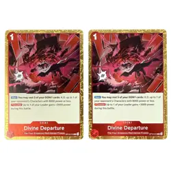 x2 Divine Departure Event OP10-019 R Royal Blood Foil Playset One Piece TCG - Image 1