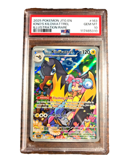 Iono's Kilowattrel Illustration Rare #163-PSA GEM MT 10-Journey Together-Pokemon - Image 1