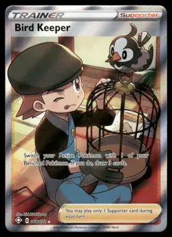 Pokemon Cards Bird Keeper 066/072 Shining Fates Ultra Rare NM *2 - Image 1